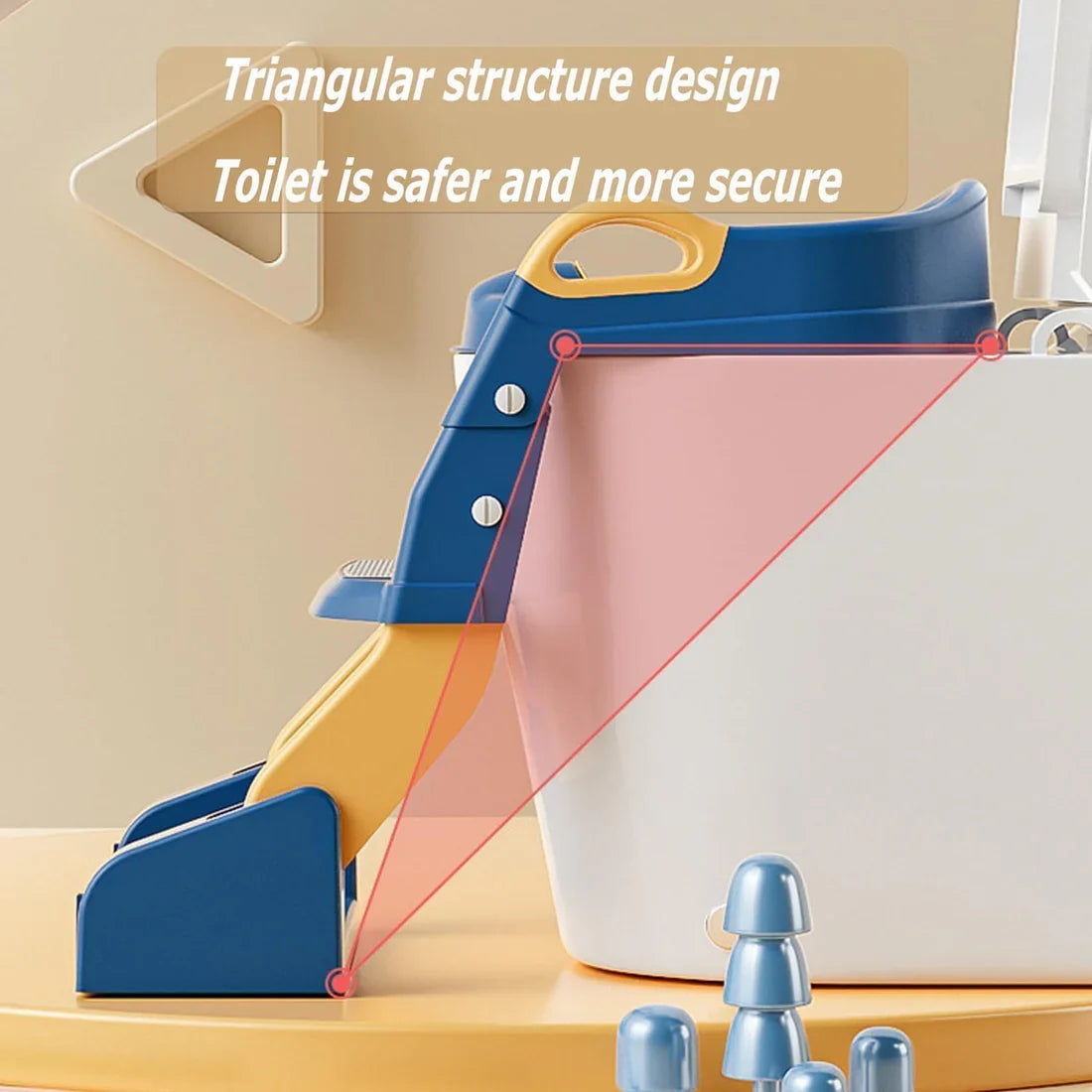 SafeSteps™ Premium Toddler Potty Training Ladder Seat – Stable, Foldable Design